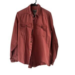 Eastern Mountain Sports Shirt Mens Medium Button Up Utility Outdoor 90s Vintage
